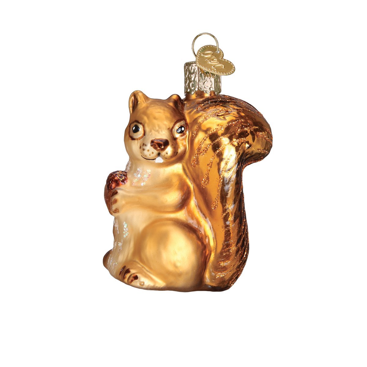 Old World Christmas Mini Woodland Animal Glass Blown Ornament for Christmas Tree, Handcrafted Holiday Decoration, Set Collection (6-Piece)