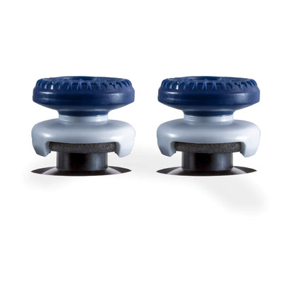 KontrolFreek Call of Duty: Warzone Performance Thumbsticks for PlayStation 4 (PS4) and PlayStation 5 (PS5) | 2 High-Rise, Hybrid| Blue/Gray