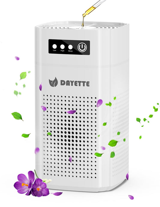 Dayette HEPA Air Purifiers for Home Large Room Up to 2200ft², Air Purifiers for Bedroom with Air Quality Sensor, H13 True HEPA Filter Remove 99.97% of Dust, Allergies, Odor, Pets Dander, Smoke, Pollen