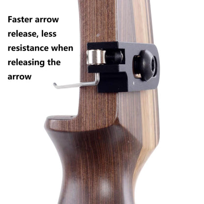 FUNTRESS Arrow Rest Right Handed Adjustable Backside Achery Set for Recurve Bow (Right-Hand, Blue)