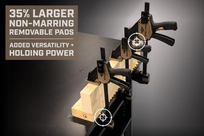 Spec Ops Trigger Clamp for Woodworking 13" Medium One-Handed Bar Clamp/Spreader 165 Lbs. 2-Pack