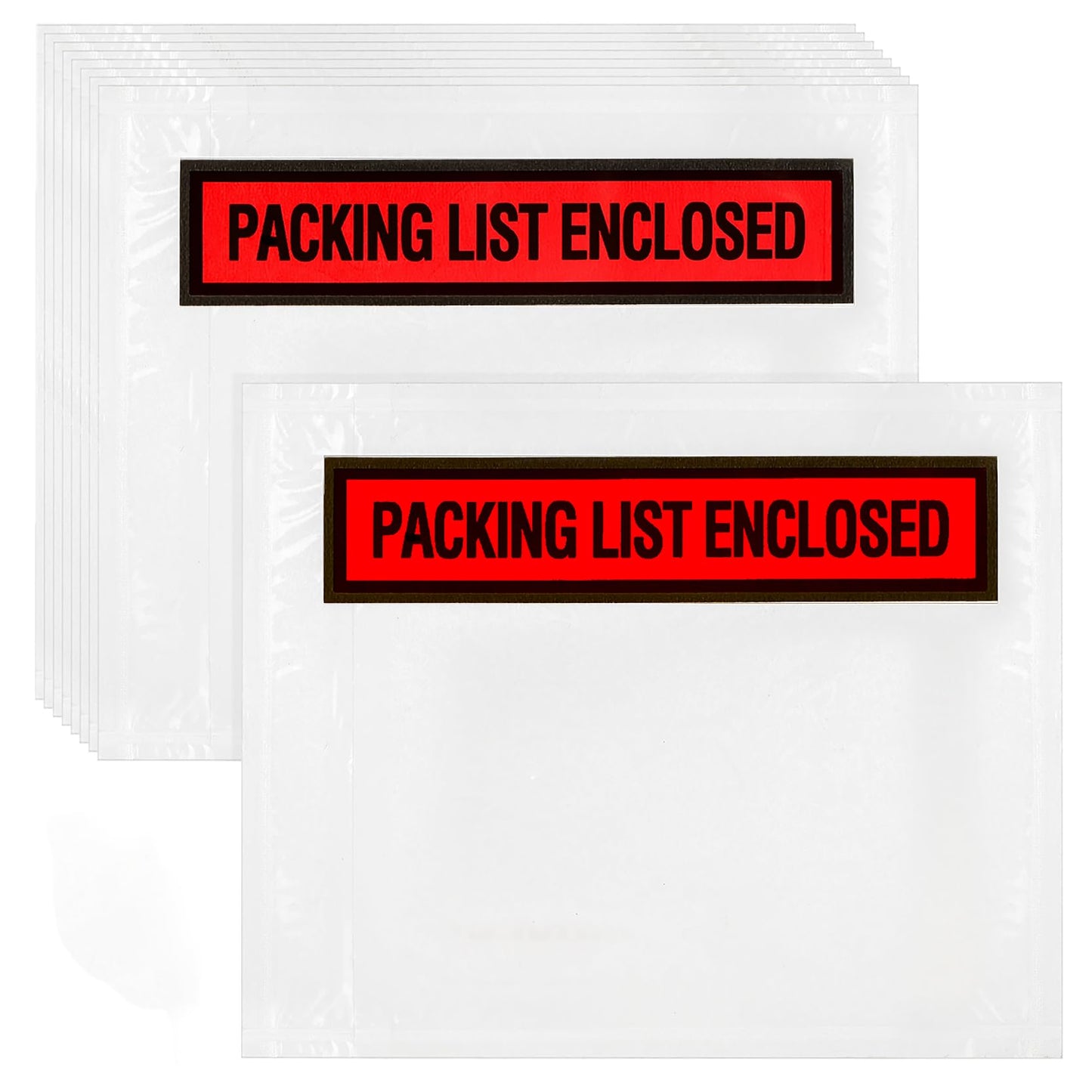 Nicunom 1000 Pcs Packing List Envelopes 4.5" x 5.5", Clear Adhesive Invoice Packing Slip Envelope Pouches Shipping Label Sleeves Top Loading Packing List Enclosed Bags for Mailing