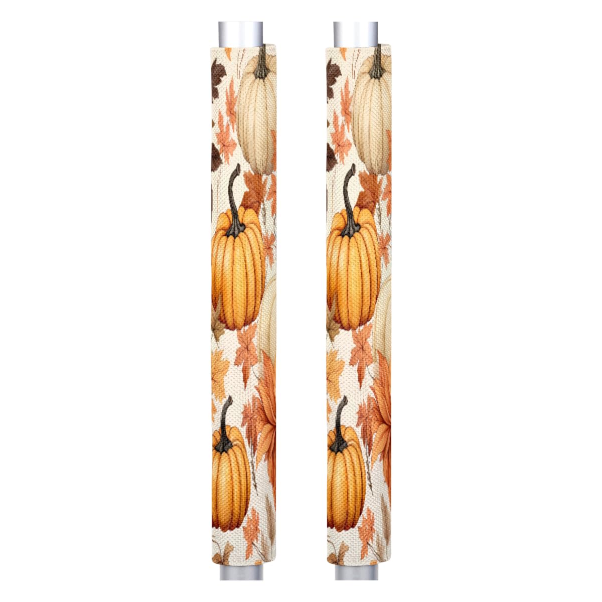 DXTKWL Fall Pumpkin Maple Leaves Refrigerator Door Handle Covers Set of 2 Kitchen Appliance Handle Covers Protector for Fridge Microwave Stove Oven Dishwasher