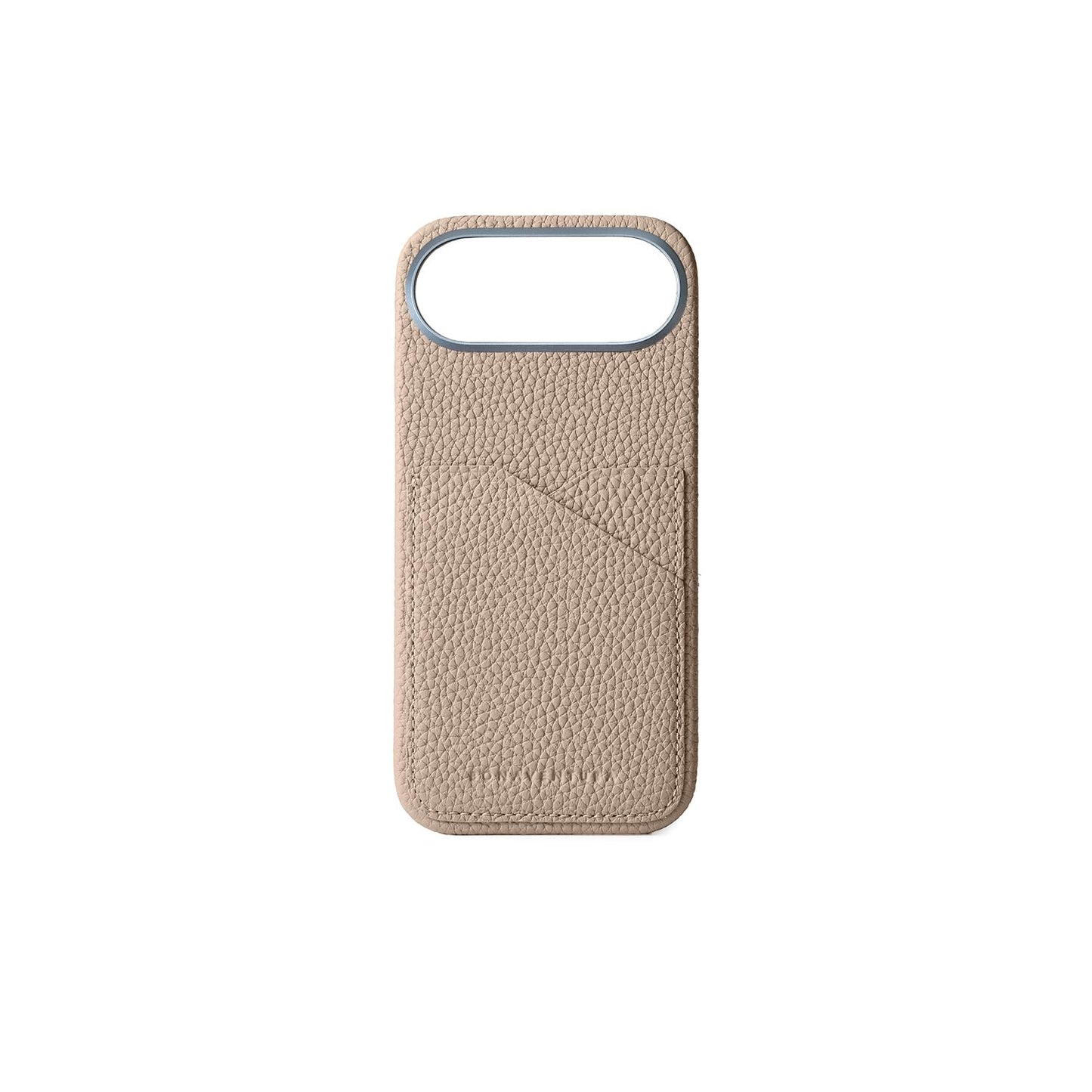 BONAVENTURA (for iPhone Air Shrink Leather Back Cover Case [Greige], Premium European Leather, Genuine Leather, Gift, BPCT17A-GG