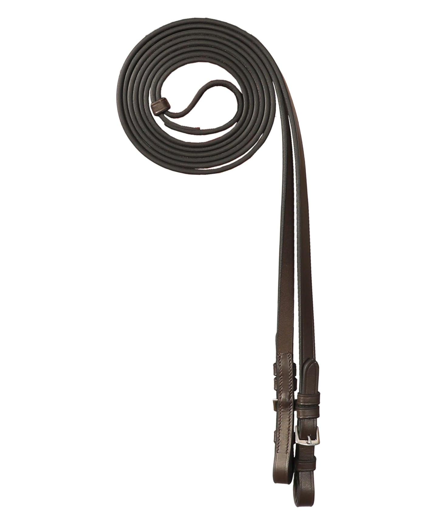 ExionPro English Dressage Double-Bridle Leather Curb Reins for Horses 13 mm Wide Vegetable‑Tanned Leather with Stainless Steel Buckles – Sizes Pony, Cob, Horse, Warmblood (Black, Brown)