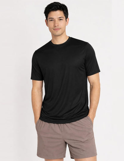 5 Pack Men’s Active Quick Dry Crew Neck T Shirts | Athletic Running Gym Workout Short Sleeve Tee Tops Bulk (Edition 7, 5X-Large)