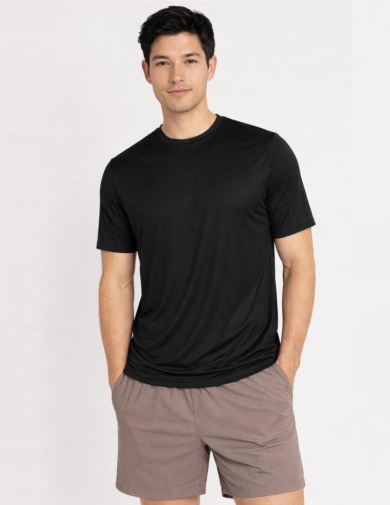 5 Pack Men’s Active Quick Dry Crew Neck T Shirts | Athletic Running Gym Workout Short Sleeve Tee Tops Bulk (Set 6, 5X-Large)