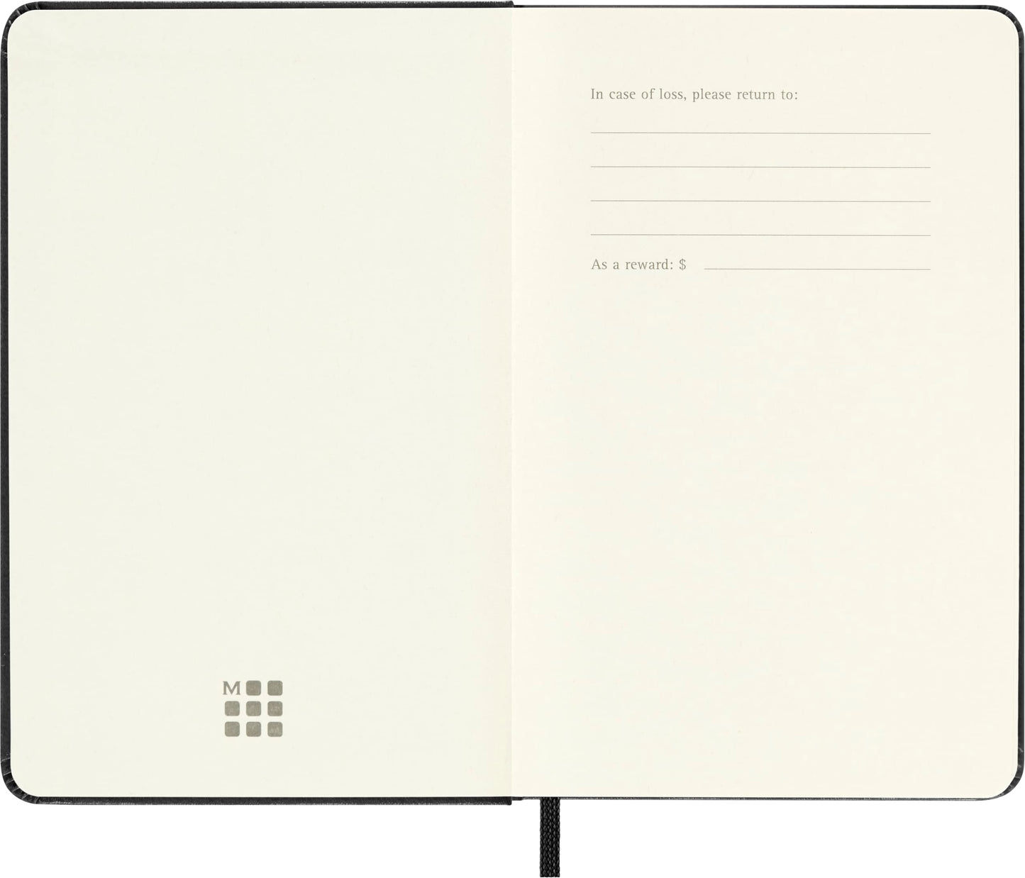 Caderno Clássico, Preto, Capa Dura, Sem Pauta, Tamanho Bolso