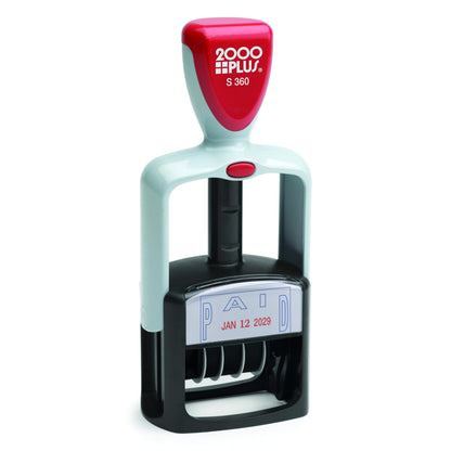 COSCO 2000 Plus 2-Color Paid Dater (COS011033), Blue