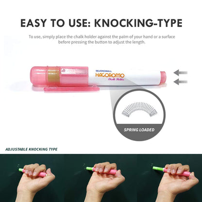 Hagoromo Chalk Holder with Magnet Attached [Yellow Cap and Chalk]
