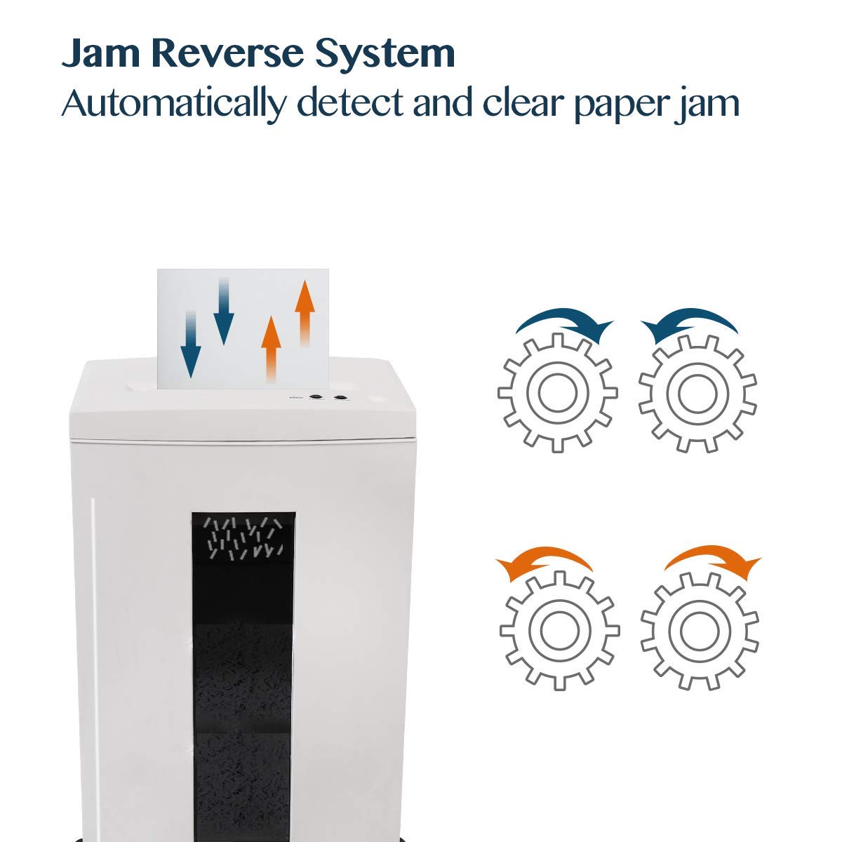 WOLVERINE 18-Sheet Shredders for Home Office Heavy Duty P-4 Security Level Crosscut Paper Shredder Paper/CD/Card Ultra Quiet Paper Shredder for Home with 6 Gallons Pullout Waste Bin SD9113(White ETL)