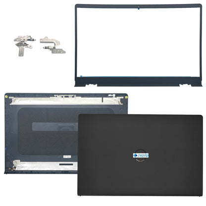 Jxjslp Replacement LCD Back Cover Top Case Lid Front Bezel Frame with Hinges for DELL Inspiron 15 3510 3511 3515 Series Laptop 0WPN8 00WPN8 9WC73 09WC73 AP3LE000901 Black