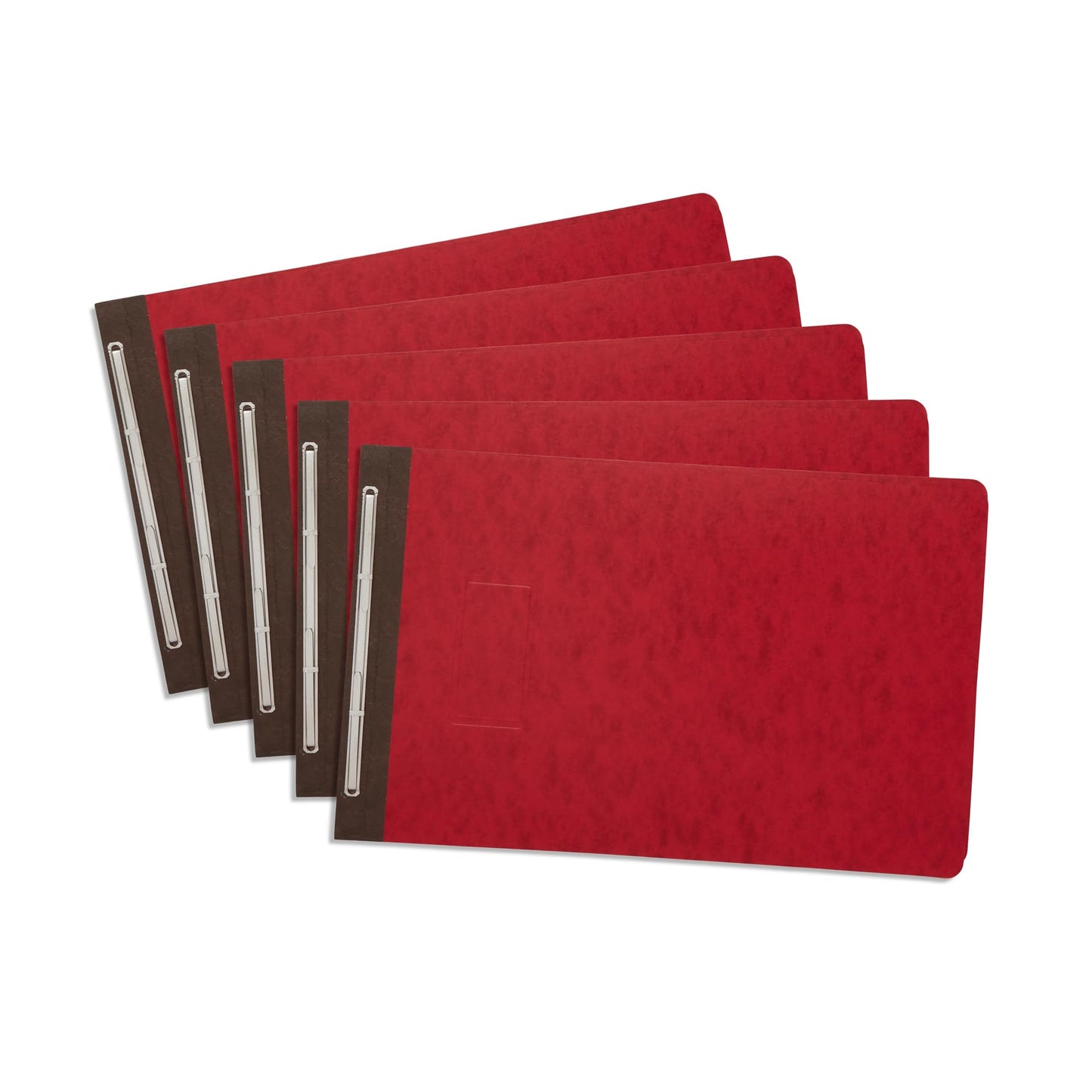 Blue Summit 10 Pressboard Report Covers with Fasteners, 11x17 Folder for Blueprints, 11x17 Portfolio Binder, 3” Capacity, Red, 10 Pack
