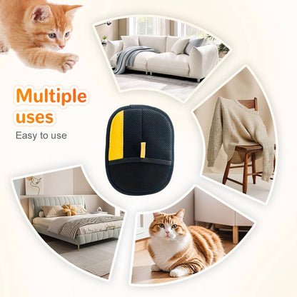 Teamoda 2Pcs Electrostatic Gloves Pet Hair Removal, 2025 Pet Hair Remover Glove, Washable Reusable Dogs Cats Hair Gloves for Furniture Bed Sheets Couch Clothes Carpet Car Seat