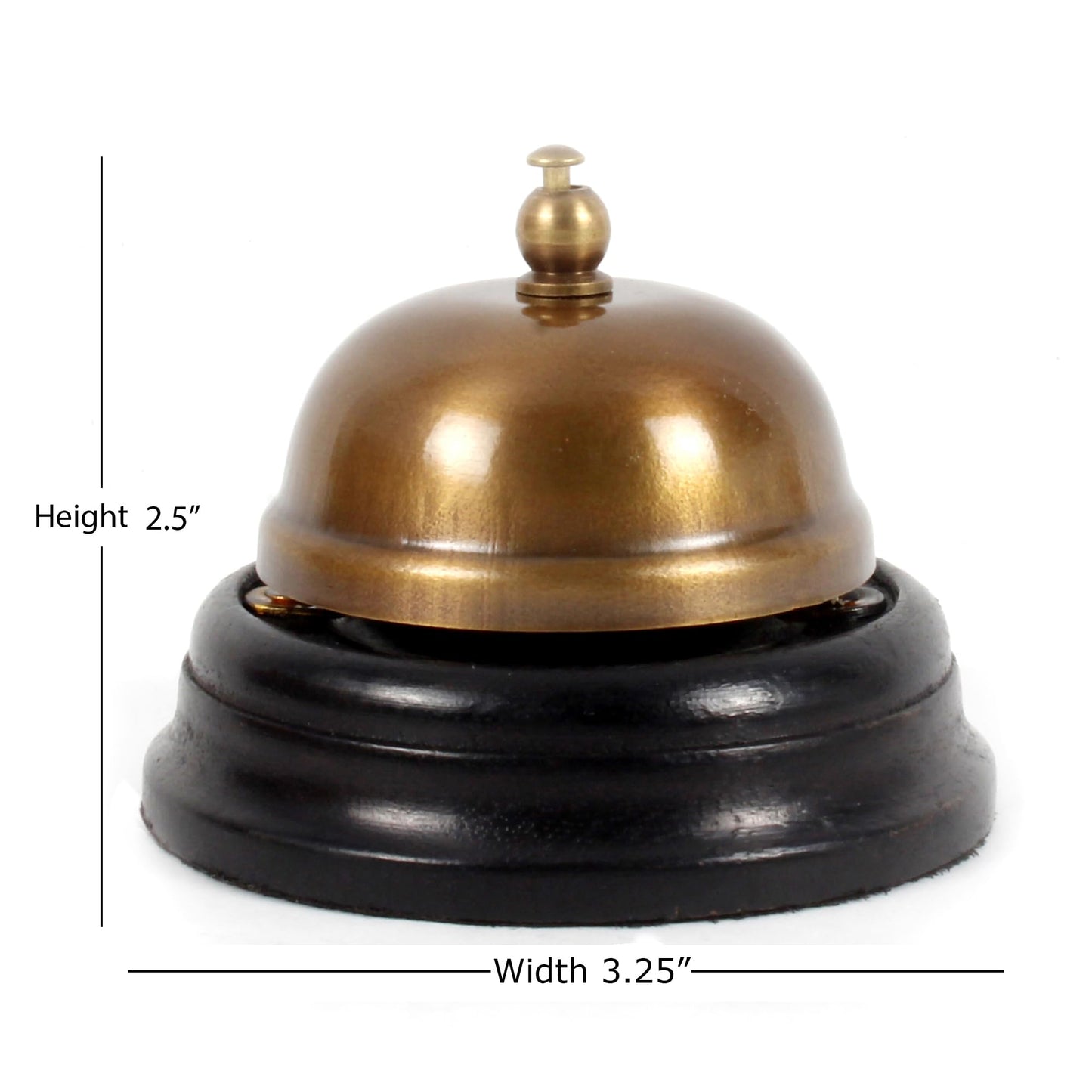Antique Brass Classic Service Desk Bell