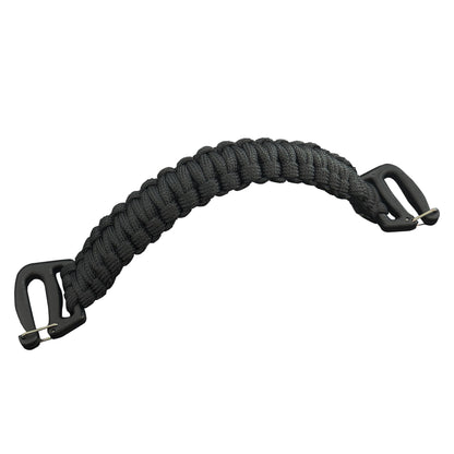 Tactical Weaving Handle with Buckle Ends - Molle System Compatible, 9-Core Paracord Construction, Emergency Rope, for Backpacks, Sling Bags & Chest Bags