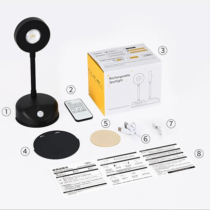 Wireless Picture Light Battery Operated Set of 2, Painting Light with Motion Sensor and Remote Control, Stepless Dimming Art Display Light for Picture Frame (Black)