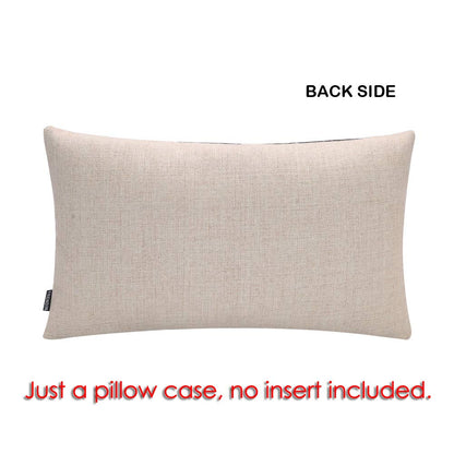 TRENDIN Christmas Pillow Cover 12x20 inches Believe in the Magic of Christmas Linen Rectangle Throw Pillow Cover for Sofa Couch Red PL953TR