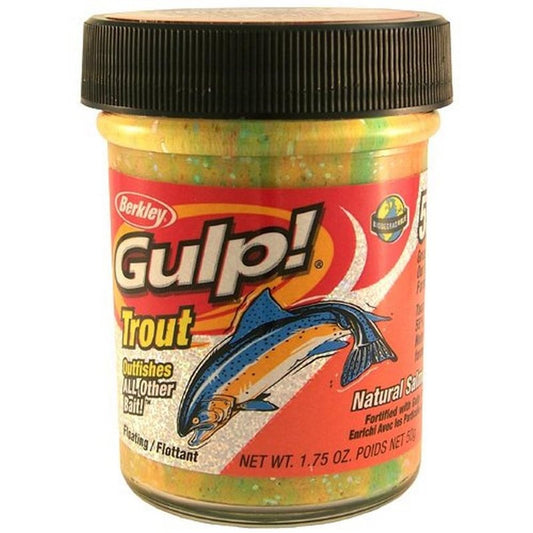 Berkley Gulp! Trout Dough Fishing Bait, Chunky Cheese