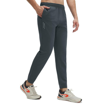 M MAELREG Joggers for Men with Zipper Pockets Sweatpants Stretch Running Workout Gym Jogging Golf Joggers Pants Men Dark Grey