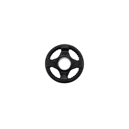 Body-Solid Rubber (ORT2.5) Coated Olympic Weight Plate with Anti-Slip Grip - Perfect for Strength Training, Home Gym, and Barbell Workouts, 2.5lb