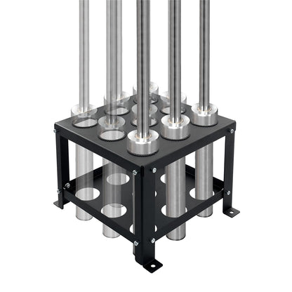 KSWLOR Barbell Holder Floor Stand - Heavy Duty Home Gym Organizer for 9 Barbells - Fits 2-inch Olympic & Curl Bars