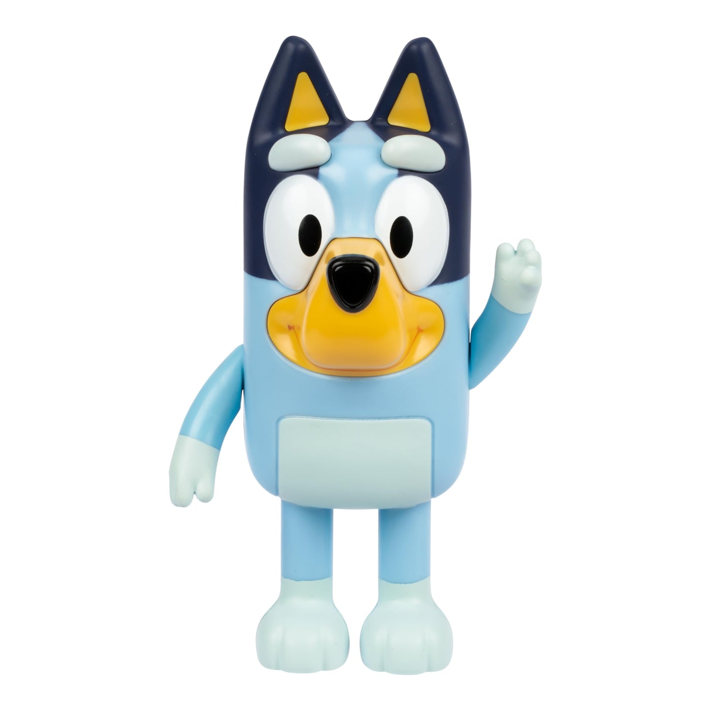Bluey Hide & Seek Game, Hide The Figure and Press her Nose to Start The Built-in Timer, Talks and Giggles to Help Kids find her, When Found, Kids can Dance to Theme Song