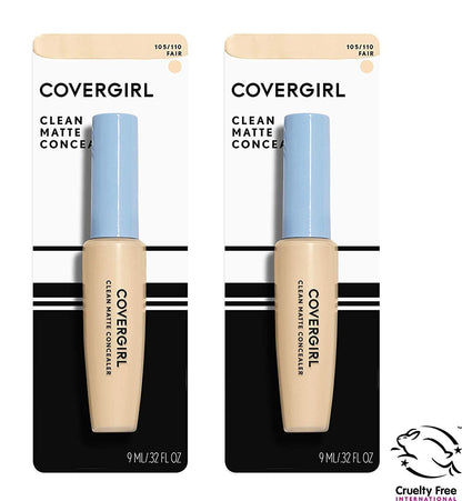 COVERGIRL - Clean Matte Concealer, Oil-Free, Lightweight Formula, Blendable, Natural-Looking Coverage, 100% Cruelty-Free