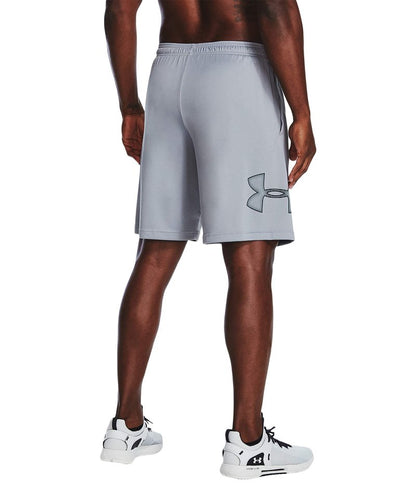 Under Armour Men's Tech Graphic 10" Shorts, Steel (035)/Black, XX-Large Tall