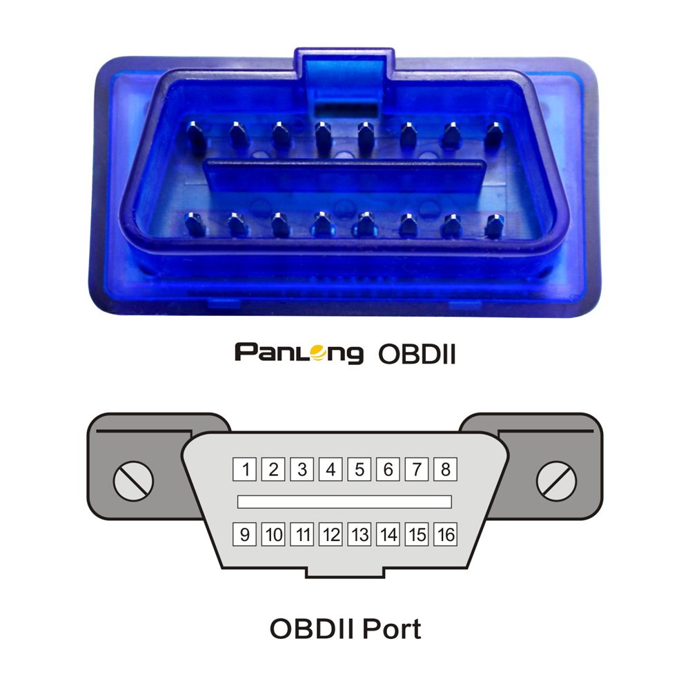 Panlong OBD2 Scanner Bluetooth OBDII Diagnostic Tool Car Code Reader Turn Off Check Engine Light Support Android Torque App