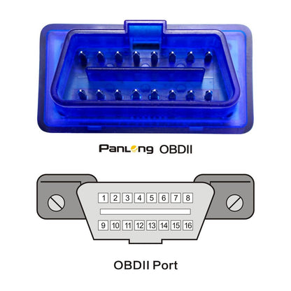Panlong OBD2 Scanner Bluetooth OBDII Diagnostic Tool Car Code Reader Turn Off Check Engine Light Support Android Torque App