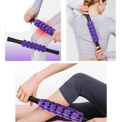 Muscle Roller Stick Massager for Leg & Body, Lymphatic Body Roller Liposuction Massager Stick Relief Sore Muscle Tightness for Athletes, Yoga, Physical Therapy Liposuction