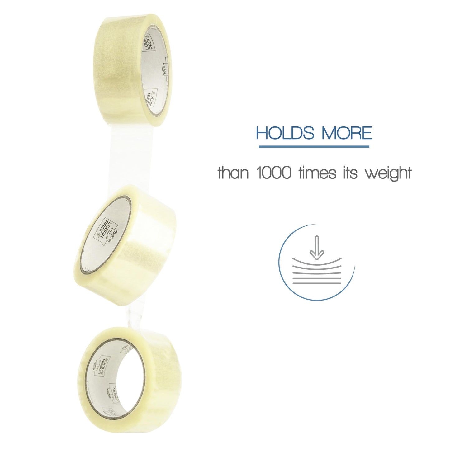 Logan Pack Clear Packing Tape, 36 Rolls Heavy Duty Packaging Tape for Shipping Packaging Moving Sealing, Thicker Clear Packing Tape, 1.88 inches Wide, 110 Yards Per Roll, 3960 Total Yards