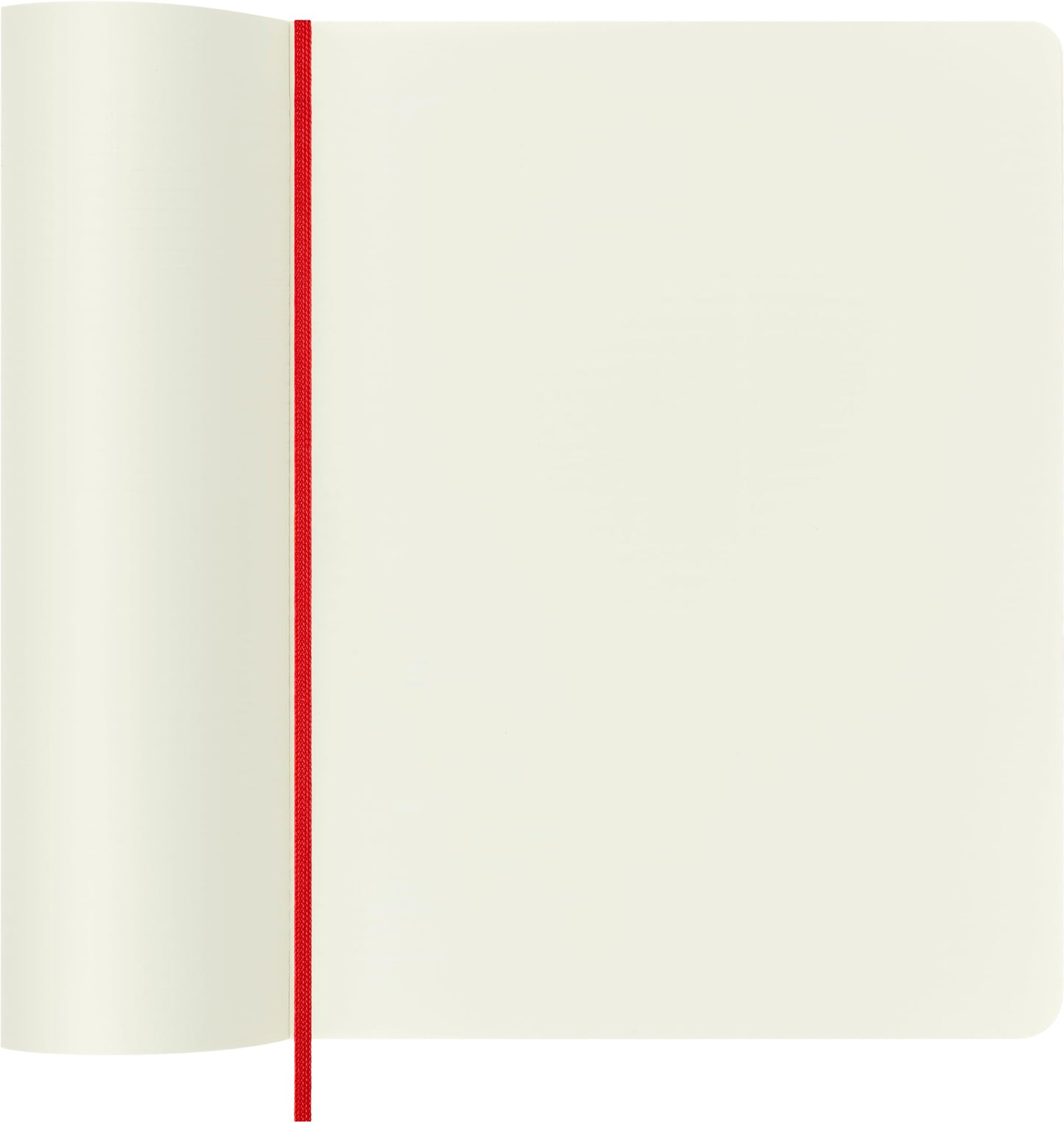 Moleskine Classic Notebook, Soft Cover, XL (7.5" x 9.5") Plain/Blank, Scarlet Red, 192 Pages