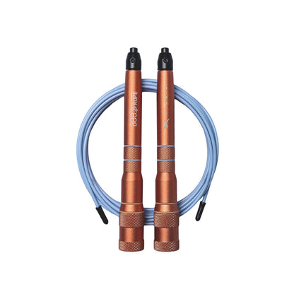 PICSIL - BEE High Speed Skipping Rope | Aluminum & Double Bearing System | Self-Adjusting for Cross Training, Boxing & Fitness | Lightweight 7.4oz | Adaptable for Men, Women & Children | (Peach)