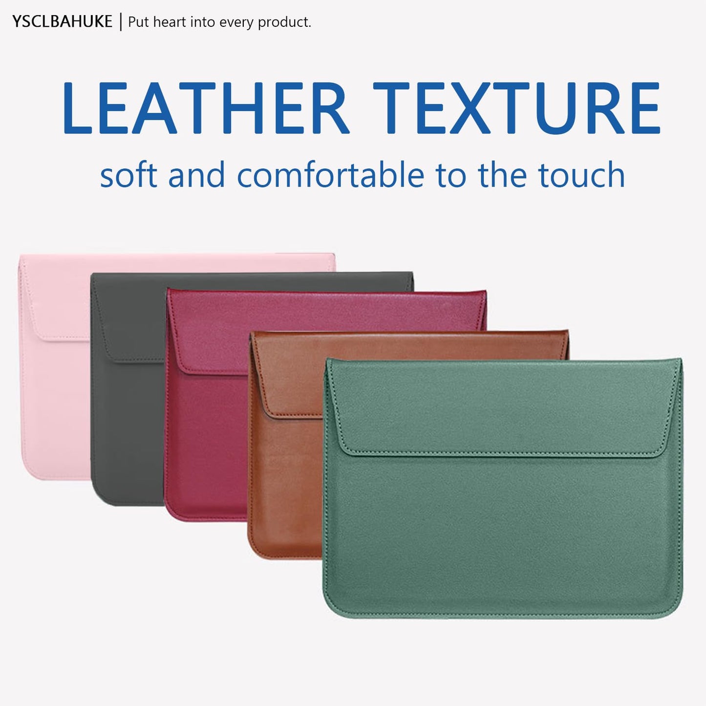 YSCLBAHUKE PU Leather Laptop Sleeve with Stand for MacBook 2025 Air15 M4 A3241 M2 M3 A2941 A3114 Pro16 M4 A3186 A3403 Pro16 A2485/A2780/A2991 Pro15w/tb A1707/A1990 Retina 15 A1398, Pink ﻿
