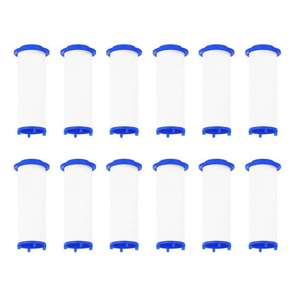 uxcell 12 Pcs Shower Head Filter 2.4 Inch PP Cotton Filter Cartridge Replacement High-Pressure Handheld Fan Shower Jet Sets