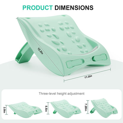NuuGym Calf Stretch Board & Back Stretcher – Adjustable Slant Board,Lumbar Pillow,and Foot Rest 4-in-1 for Deep Muscle Relief,Post-Workout Recovery and Injury Prevention