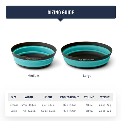 Sea to Summit Frontier Ultralight Collapsible Bowl, Medium (23 fl oz), Puffins Bill Orange