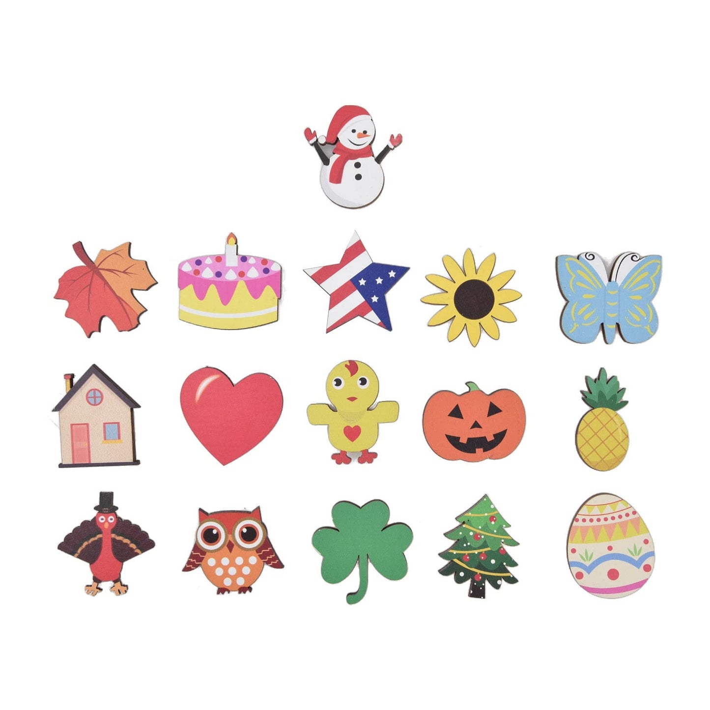 Holiday Interchangeable Welcome Sign for Front Door Christmas Wood Porch Sign with 16 Pcs Seasonal Icons Home Farmhouse Xmas Welcome Outdoor Festival Seasonal Decoration