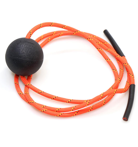 Tiger Tail Tiger Ball 2.6 Foam Roller Ball + 47” Corded Rope – Deep Tissue Massage Ball: Feet, Legs, Neck, Back – Trigger Point Massage Therapy – Relieve Muscle Soreness – Muscle Recovery