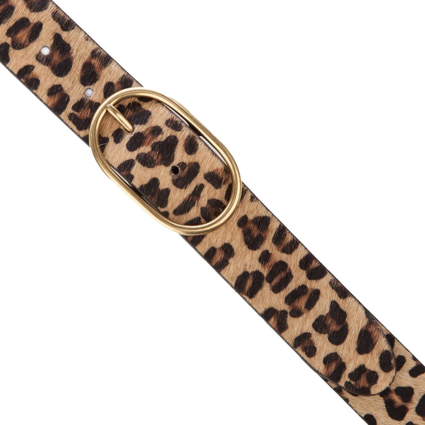 Lucky Brand Womens Leopard Calf Hair Belt | Leather | Trend | Stylish | Classic | Contemporary | Jeans - Leopard, X Large