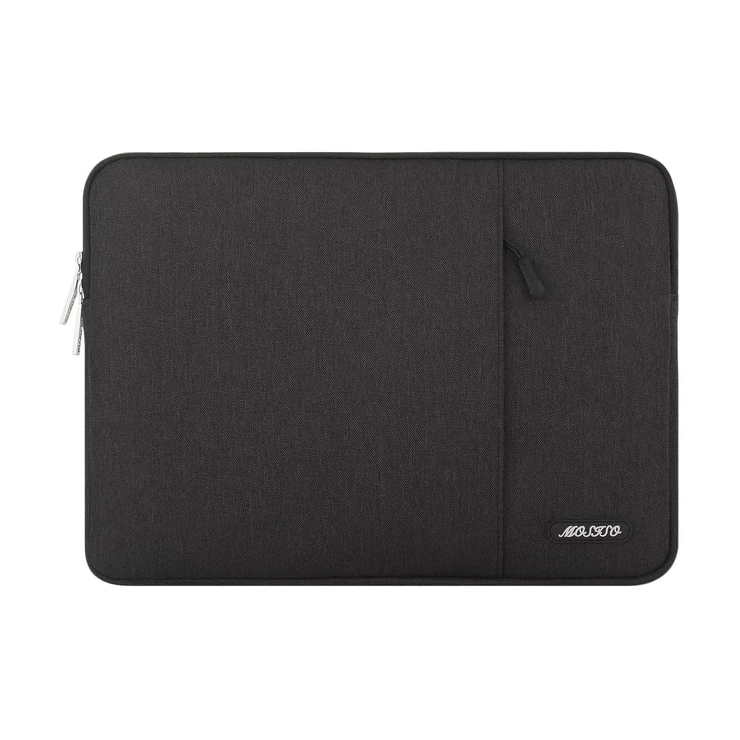 MOSISO Laptop Case 16 inch, 15-15.6 inch Laptop Sleeve Compatible with MacBook Pro 16 M5 M4 M3 M2 M1, HP Acer Dell Lenovo ASUS, Polyester Vertical Computer Sleeve Bag with Pocket, Black
