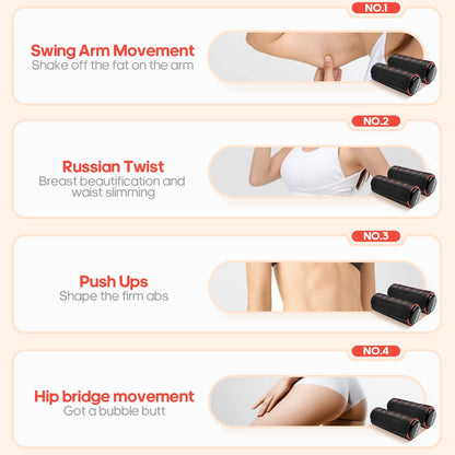 LifeTech Hand Weights for Walking, 2.2 lbs Dumbbells Set of 2 with Anti-Slip Foam Padding, Soft Grip Jogging Handweights for Fitness Training, Cardio Dumbbells 1kg/2.2lbs each black&red