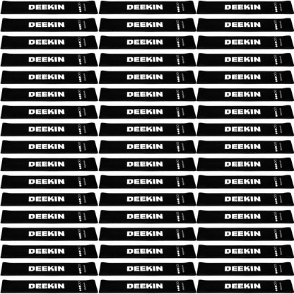 Deekin 50 Pcs Resistance Bands Resistance Loop Exercise Bands Exercise Equipment Elastic Ring for Women and Men Home Fitness, Gym, Yoga (40 Lbs,Black)
