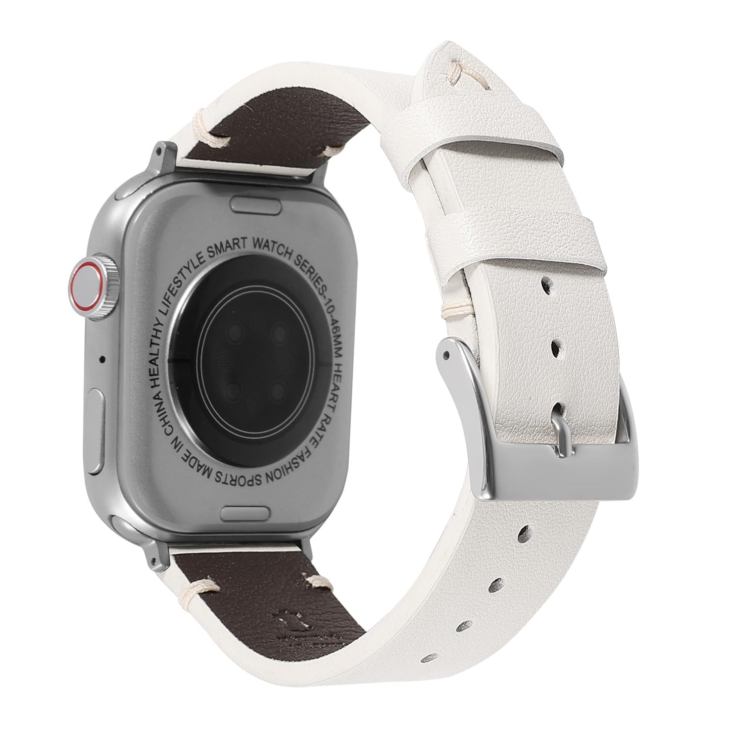 Top Grade Nappa Leather Bands Compatible with Apple Watch Band 44mm 45mm 46mm 49mm 42mm 41mm 40mm 38mm, Business Casual Watch Replacement Straps for Men Women iWatch Ultra SE 11 10 9 8 7 6 5 4 3 2 1