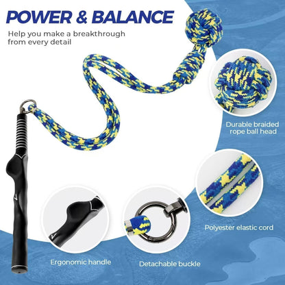 DMYTRSTDE Golf Rope Swing Trainer, Professional Golf Training Aid and Posture Corrector, Improve Tempo Accuracy Practice Equipment for Beginners and Experienced Golfers