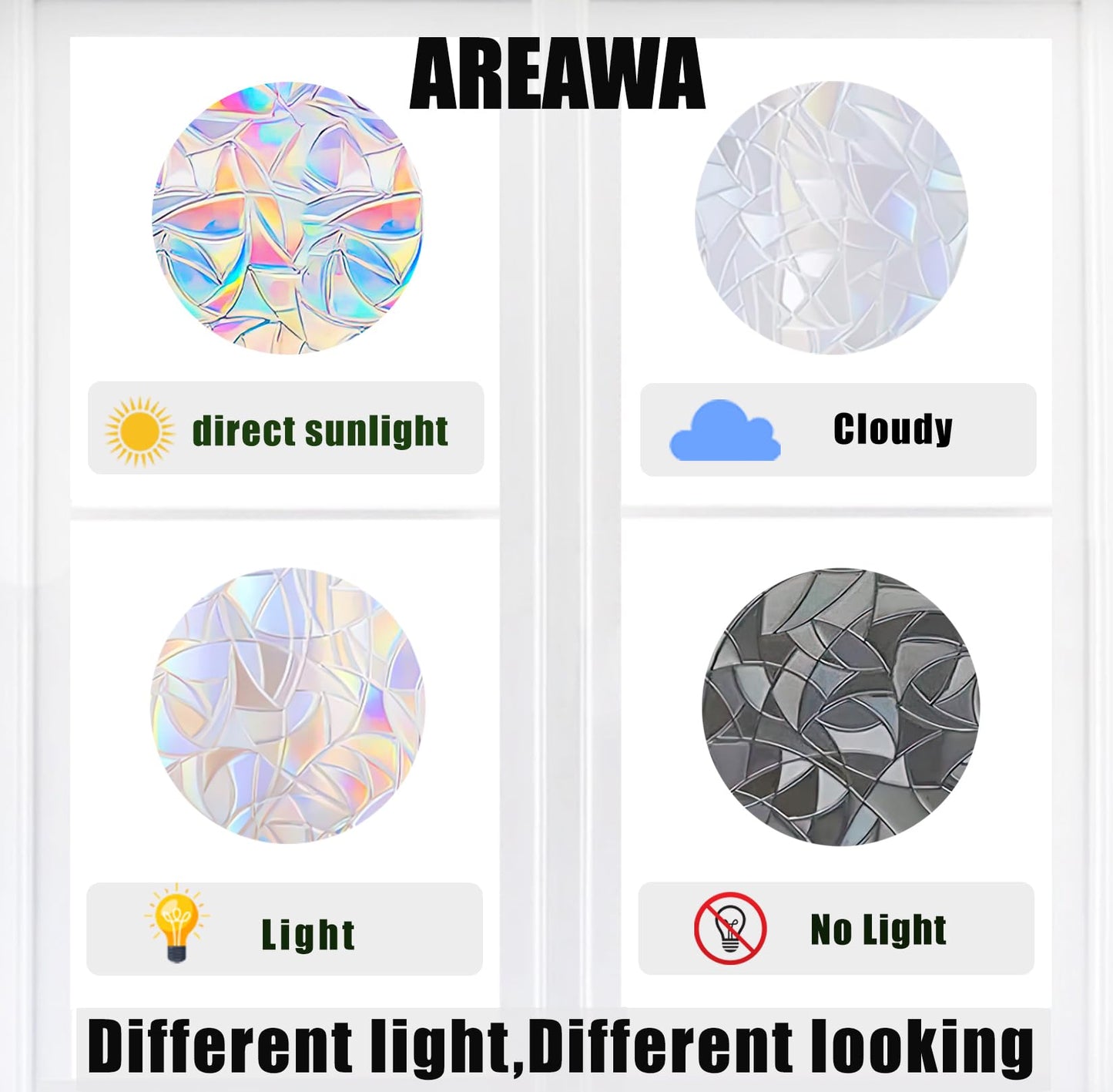 Window Decals for Glass Windows,Anti-Collision Clings to Save Birds from Window Collisions,Non Adhesive Prismatic Window Clings, Rainbow Stickers,Christmas Snowflake Window Clings,(28pcs)