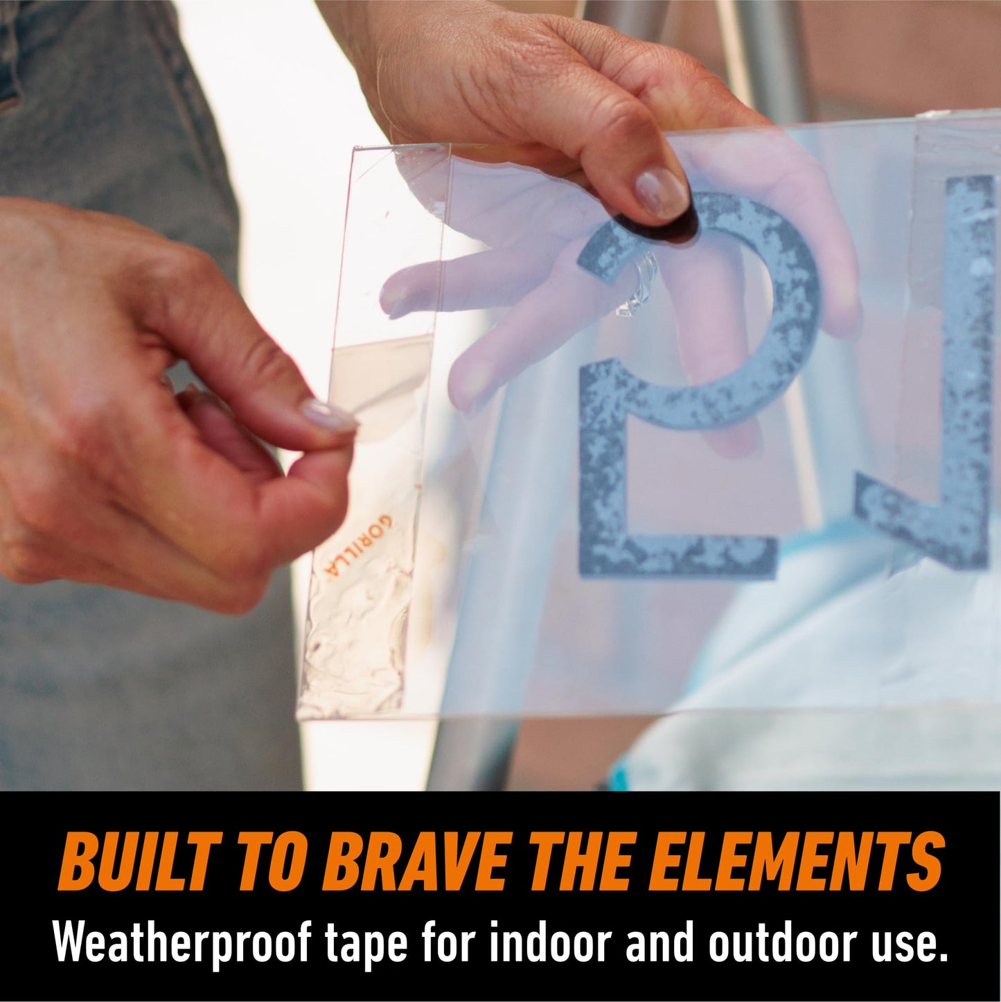 Gorilla Tough & Clear Double Sided Mounting Tape, Clear Tape, 1" x 150" (Pack of 2) - Weatherproof for Indoor or Outdoor