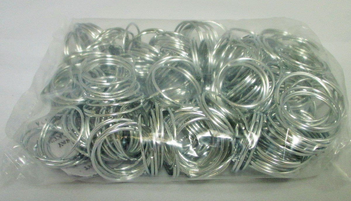 GREEN - Genuine Versa-Tag Green Key Tags, Self-Protecting (250 tags per box with "Chrome" plated steel rings)